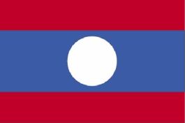 Flagge von Laos, Land der Millionen Elefanten