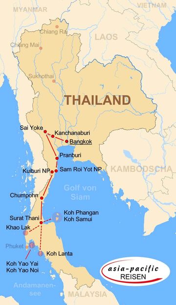 Gruppentour Südthailand
